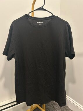 William Rast Black Short Sleeve Crew Neck Tee